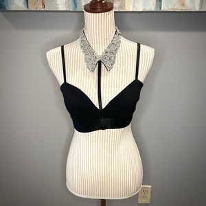 Bebe | Sequin Collar Top | NWOT